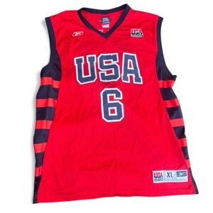 2004 Olympics Dwyane Wade Team USA Red Alternate Jersey Reebok XL